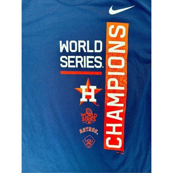Nike Dri-FIT SZ L Houston Astros 2017 World Series Championship Shirt - Picture 3 of 7